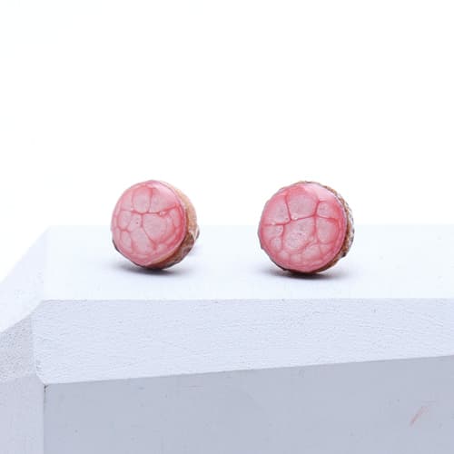 KVIST örhänge, rosa, S