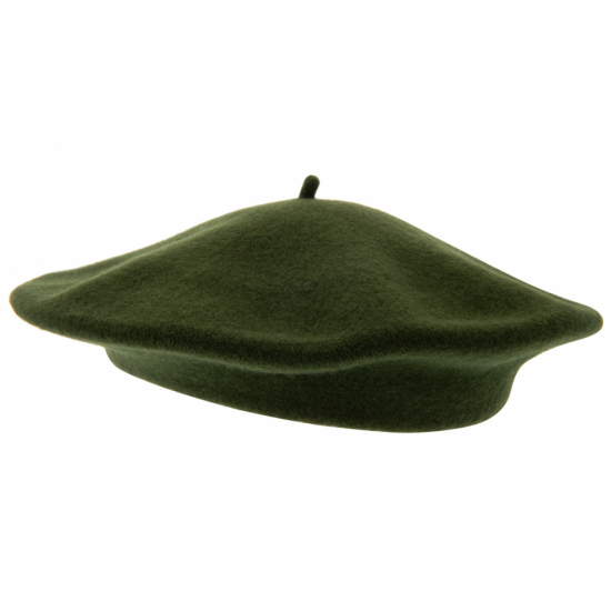 Amelie Wool Beret Loden Green