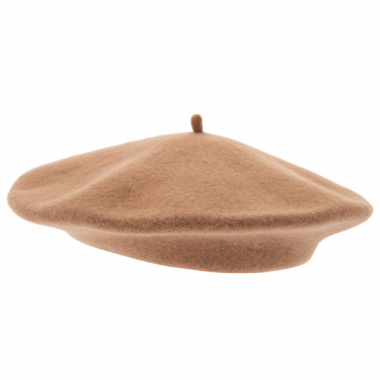 Amelie Wool Beret Sand