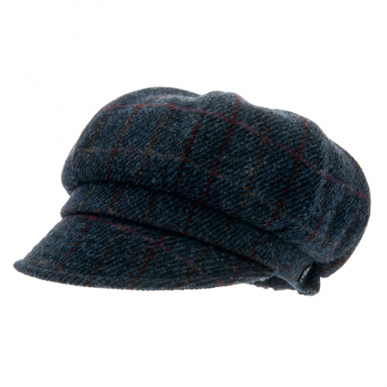 Regina Harris Tweed Overcheck Blue, 57