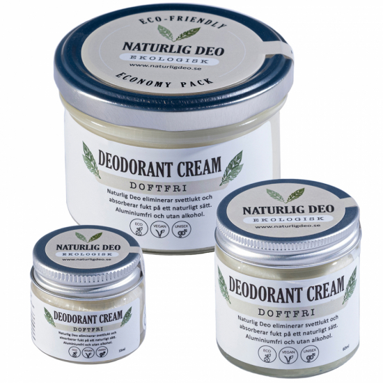 Naturlig Deo-  Doftfri Ekologisk deodorant cream 1
