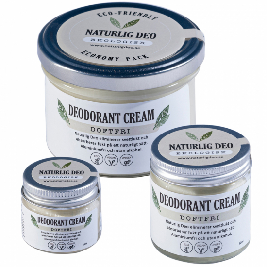 15ml Naturlig Deo Ekologisk Deodorant Cream Doftfri