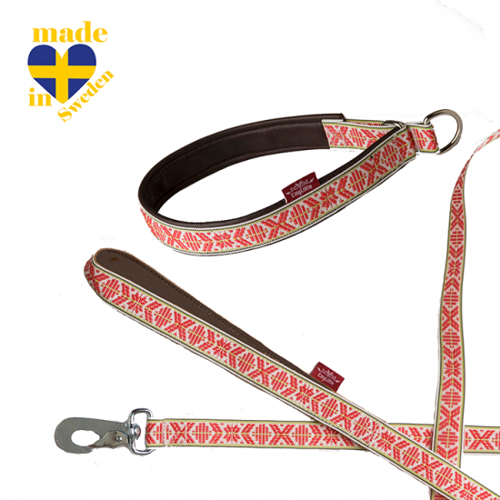 Hundhalsband 35cm och koppel