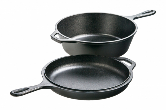 Lodge Traktörpanna och Stekpanna 2 i 1 - Kombo cooker i gjutjärn cm