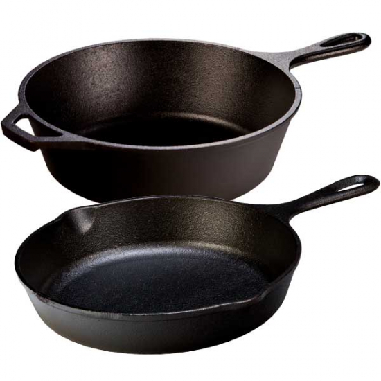 Paket Lodge klassiska stekpanna + traktörpanna Hem