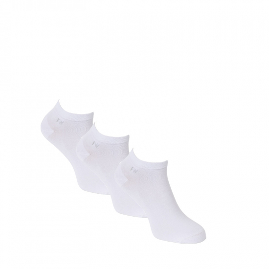 Bambustrumpor vrist vit herr- 3 pack