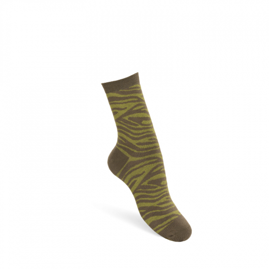 Komfortsockor zebra grön i gruppen Landshopping.se / Mellandagsrea hos Landshopping (10026_PAH408)