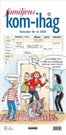 Familjens kom-ihåg-kalender 2024 i gruppen Landshopping.se / Böcker hos Landshopping (10039_9789155271923)