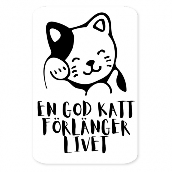 Kylskåpsmagnet: En god katt i gruppen Landshopping.se / Hem & Hantverk / Inredning / Dekoration hos Landshopping (10041_Magnet01)