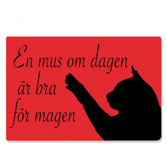 Kylskåpsmagnet: En mus om dagen är bra för magen i gruppen Landshopping.se / Hem & Hantverk / Inredning / Dekoration hos Landshopping (10041_Magnet08)