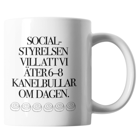 Mugg: Kanelbulle – Socialstyrelsen i gruppen Landshopping.se / Kök & Matlagning / Dukning & Servering / Muggar & koppar hos Landshopping (10041_Mugg10)