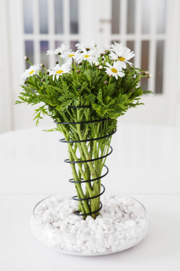 FLOWER SPRING bukettstöd 3 pack svart