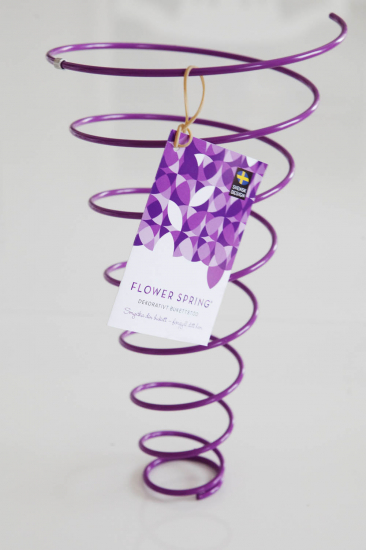 FLOWER SPRING bukettstöd 3 pack lila