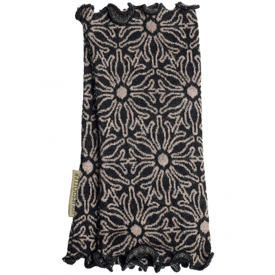 Handledsvärmare Blomma svartbeige