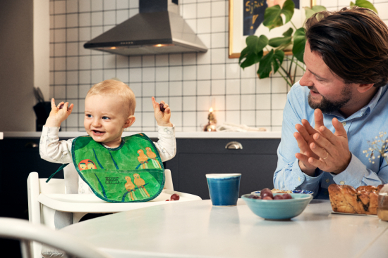 Haklapp i vaxat tyg