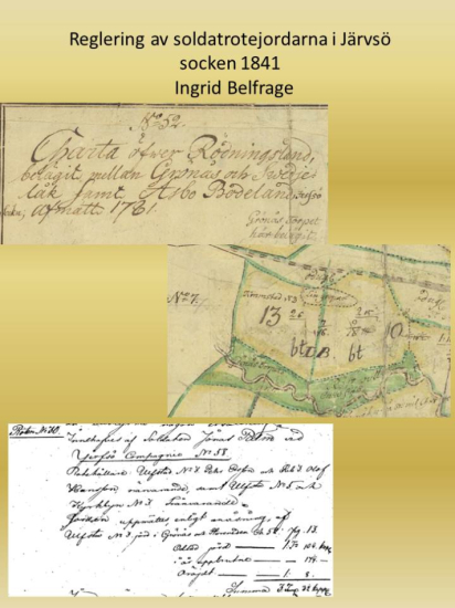 Reglering av soldatjorderotarna i Järvsö socken  1841 i gruppen Landshopping.se / Böcker hos Landshopping (10074_9789189934153)