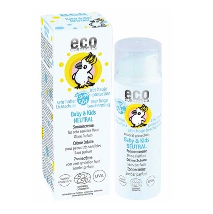 ECO Cosmetics ekologisk fysikalisk solkräm för babyn 50+ Neutral 1