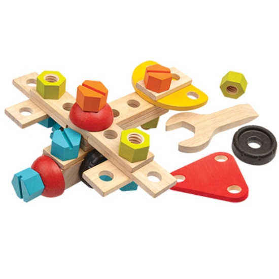 Byggsats - trämekano i 40 delar - träleksaker från Plantoys i gruppen Landshopping.se / Hem & Hantverk / Leksaker hos Landshopping (10093_2195)