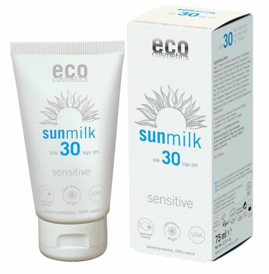 ECO Cosmetics ekologisk fysikalisk sollotion sensitive 30 SPF 75ml i gruppen Landshopping.se / Hud & Hälsa / Solskydd hos Landshopping (10093_2549)