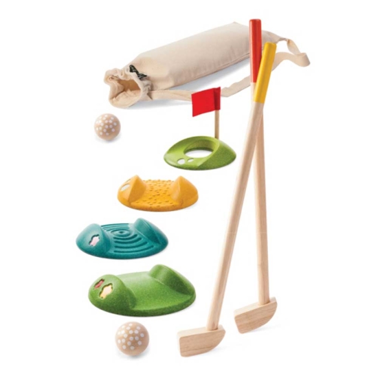 Minigolf-set av trä barnleksak för hemmabruk - Plantoys i gruppen Landshopping.se / Hem & Hantverk / Leksaker hos Landshopping (10093_2558)