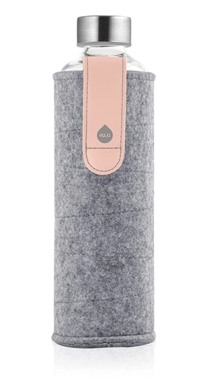 EQUA vattenflaska glas 750ml Textil Pink Breeze i gruppen Landshopping.se / Hem & Hantverk / Klimatsmart hos Landshopping (10093_2565)