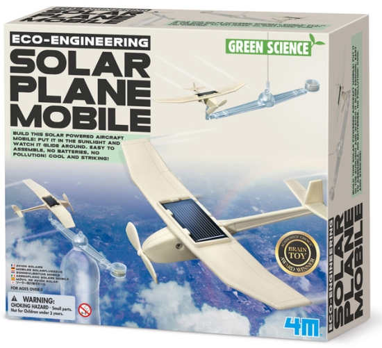 Experimentlåda för barn - Solar Plane Mobile byggsats