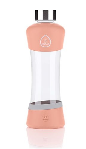 EQUA vattenflaska glas 550ml Squeeze Active Peach i gruppen Landshopping.se / Hem & Hantverk / Klimatsmart hos Landshopping (10093_2698)