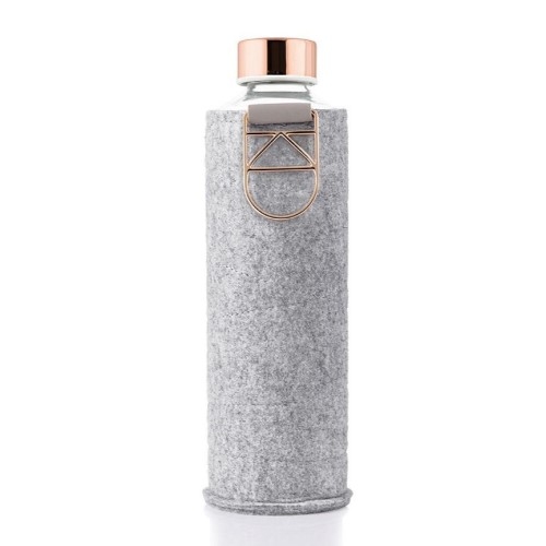 EQUA vattenflaska glas 750ml Textil Mismatch Rose Gold i gruppen Landshopping.se / Hem & Hantverk / Klimatsmart hos Landshopping (10093_2762)