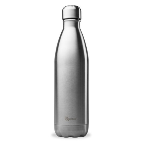 Isolerad vattenflaska av metall 750 ml Brushed Steel - Qwetch i gruppen Landshopping.se / Hem & Hantverk / Klimatsmart hos Landshopping (10093_2977)