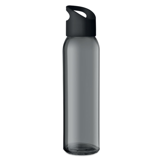 Vattenflaska svart glas 500ml