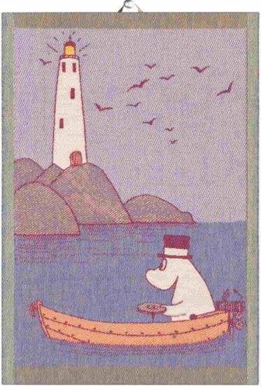 Handduk Mumin Row the boat ekologisk