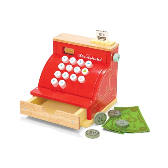 Kassaapparat i trä barnleksak från Le Toy Van 1