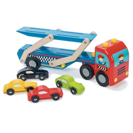 Retro sportbiltransport leksaksbilar av trä - Le Toy Van i gruppen Landshopping.se / Hem & Hantverk / Leksaker hos Landshopping (10093_3447)