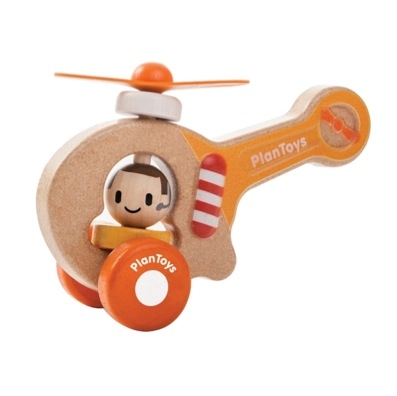 Glad helikopter - barnleksak av trä från Plantoys i gruppen Landshopping.se / Hem & Hantverk / Leksaker hos Landshopping (10093_866)