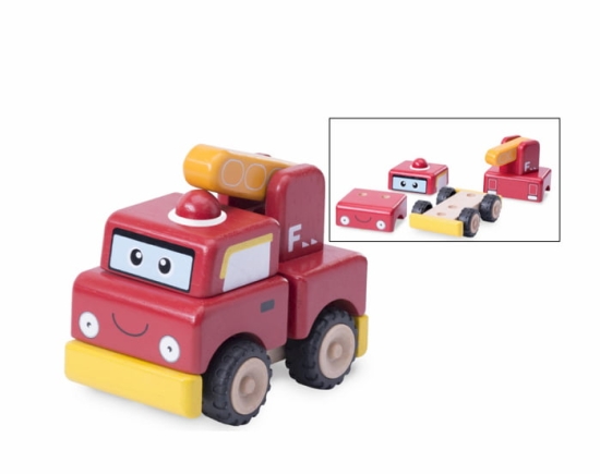Bygg din egen brandbil - träleksak från Wonderworld toys 1
