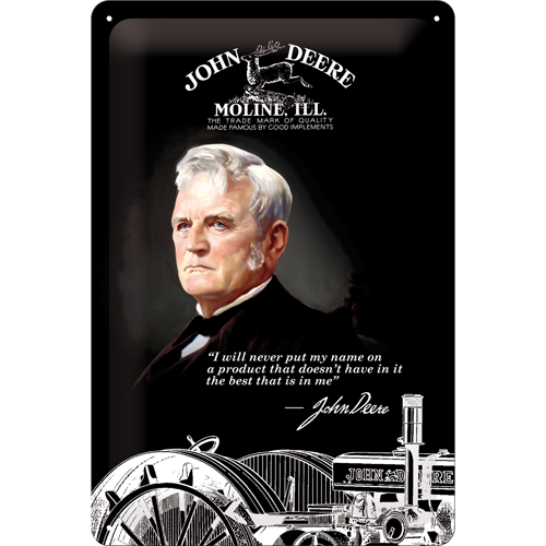 Metallskylt - John Deere - portrait i gruppen Landshopping.se / Hem & Hantverk / Inredning hos Landshopping (10096_22170)