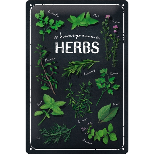 Metallskylt - Homegrown herbs i gruppen Landshopping.se / Trädgård hos Landshopping (10096_22357)