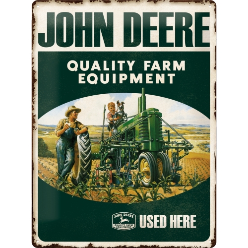 Metallskylt - John Deere Quality Farm 1