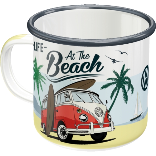 Emaljmugg VW Bulli - Beach 1