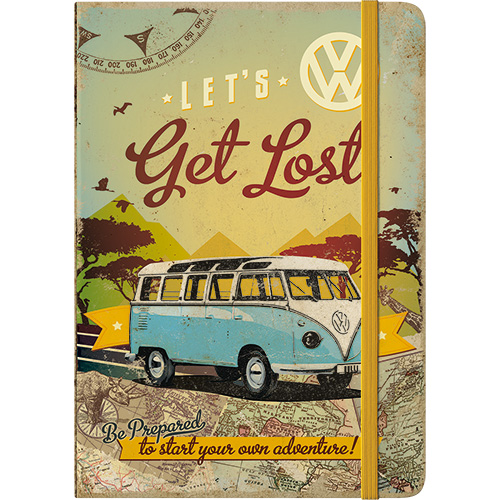 Anteckningsbok VW Bulli - Let´s Get Lost i gruppen Landshopping.se / Böcker / Övriga böcker hos Landshopping (10096_54006)