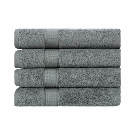 Mått: 70x140cm Material: 100% ekologisk bomullFrotté badlakan - mörkgr