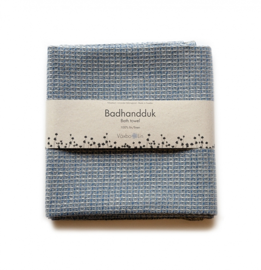 Bubbel badhandduk blå