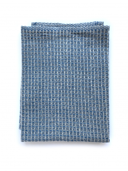 Bubbel handduk blå