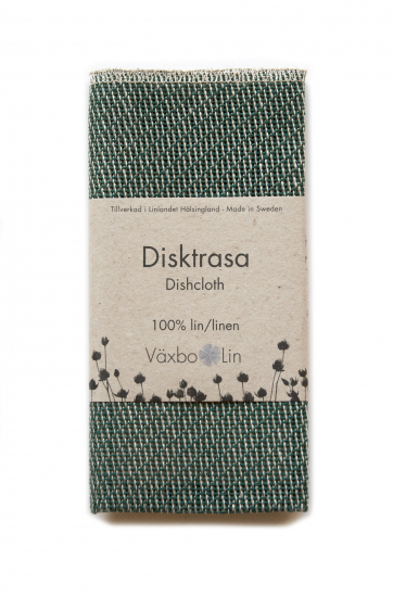Disktrasa i 100% lin Mossgrön