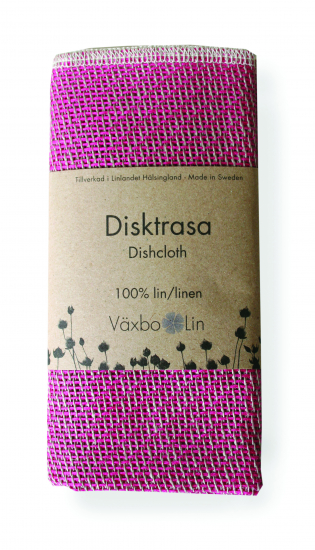 Disktrasa i 100% lin Cerise