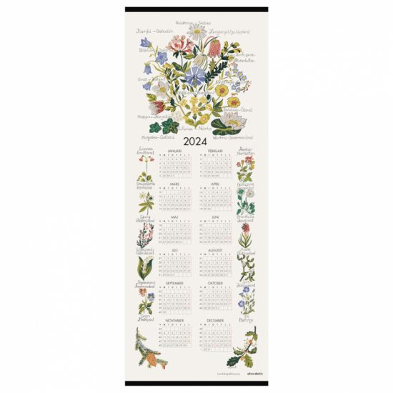Landskapsblommor, kalender 2024