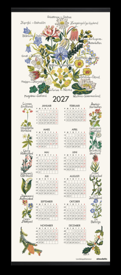 Landskapsblommor, kalender 2027 i gruppen Landshopping.se / Julmarknad / Julklappar / Julklappar som passar alla hos Landshopping (10104_100494-0027)