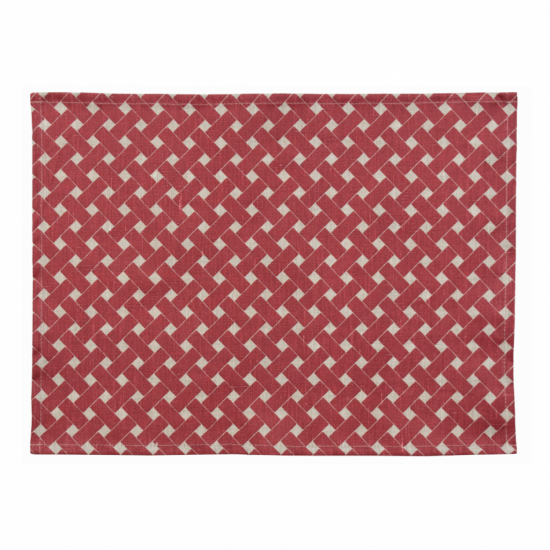 Korg, bordstablett, röd, 45x34cm 2-pack