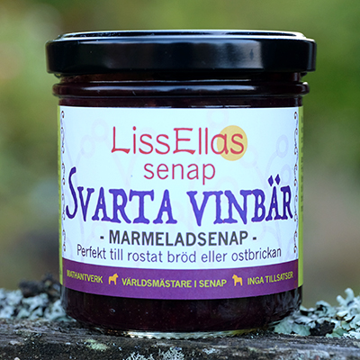 Svarta Vinbär marmeladsenap 150g 1