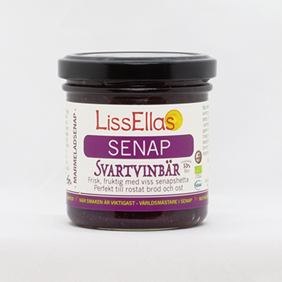 Svarta Vinbär marmeladsenap 150g 1